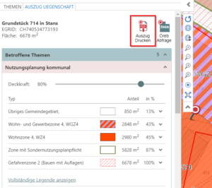 ÖREB Kataster Bedienung und Hinweise – GIS Daten AG